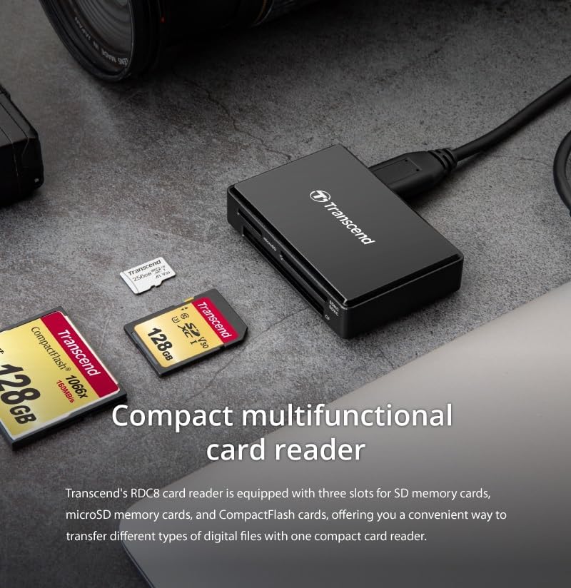 Transcend USB 3.1 Gen 1 Type-C All-in-1 Card Reader