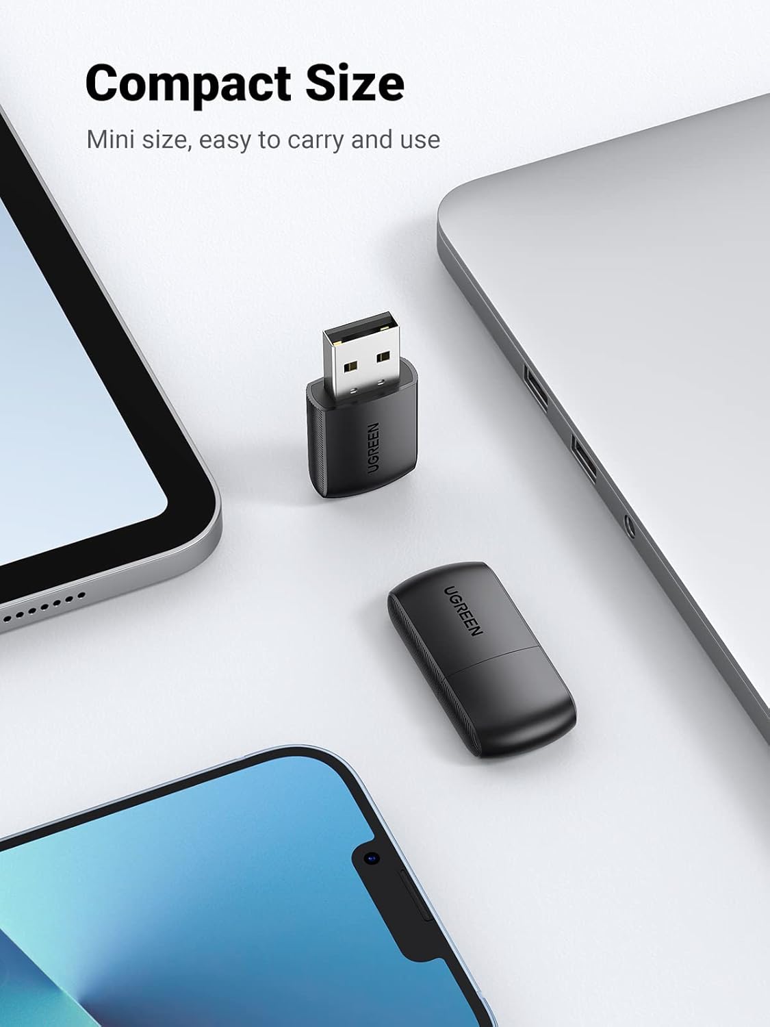 UGREEN AC650 USB WiFi Adapter for Desktop PC 5G 2.4G Dual Band WiFi Dongle