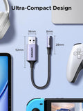 Adaptador de Som e Placa de Som Externa USB 2.0 UGREEN 30757 com Entradas P2 3,5mm para Fone e Microfone