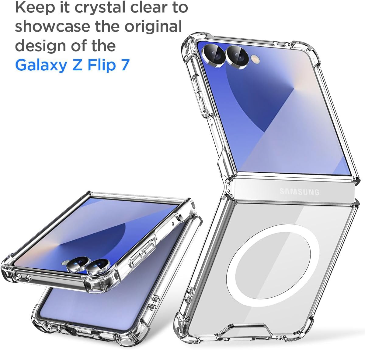 Capa ARAREE DUPLA TRANSPARENTE MAGSAFE SAMSUNG Z FLIP 7