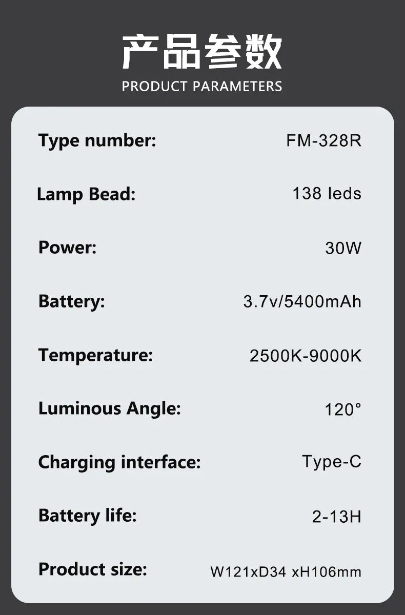 FM-328R Video Fill Light