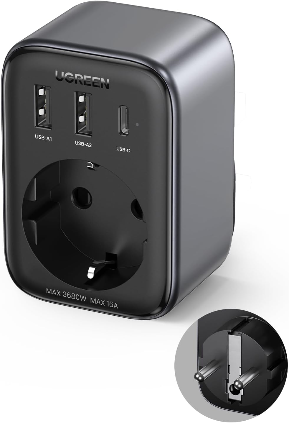 UGREEN PD 30W USB C Socket Adapter