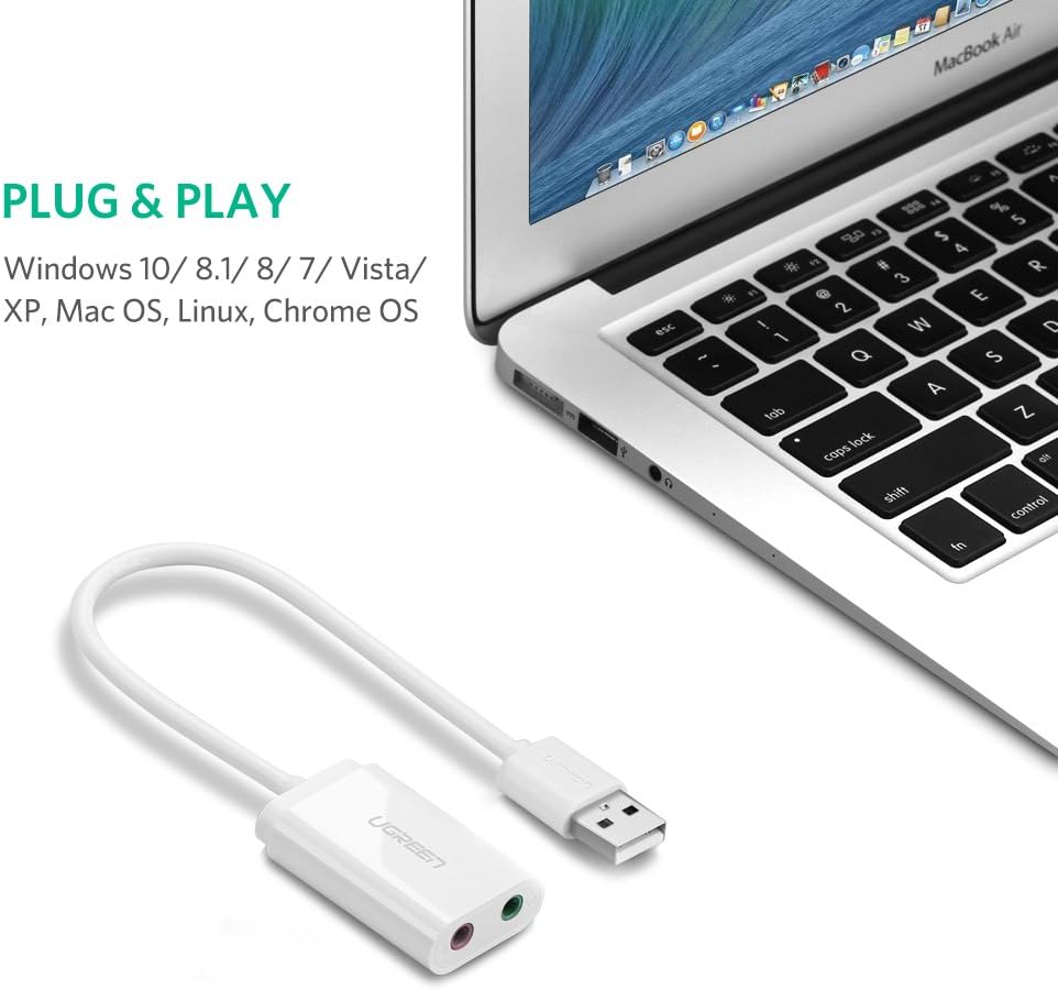 UGREEN USB Audio Adapter External Stereo Sound Card