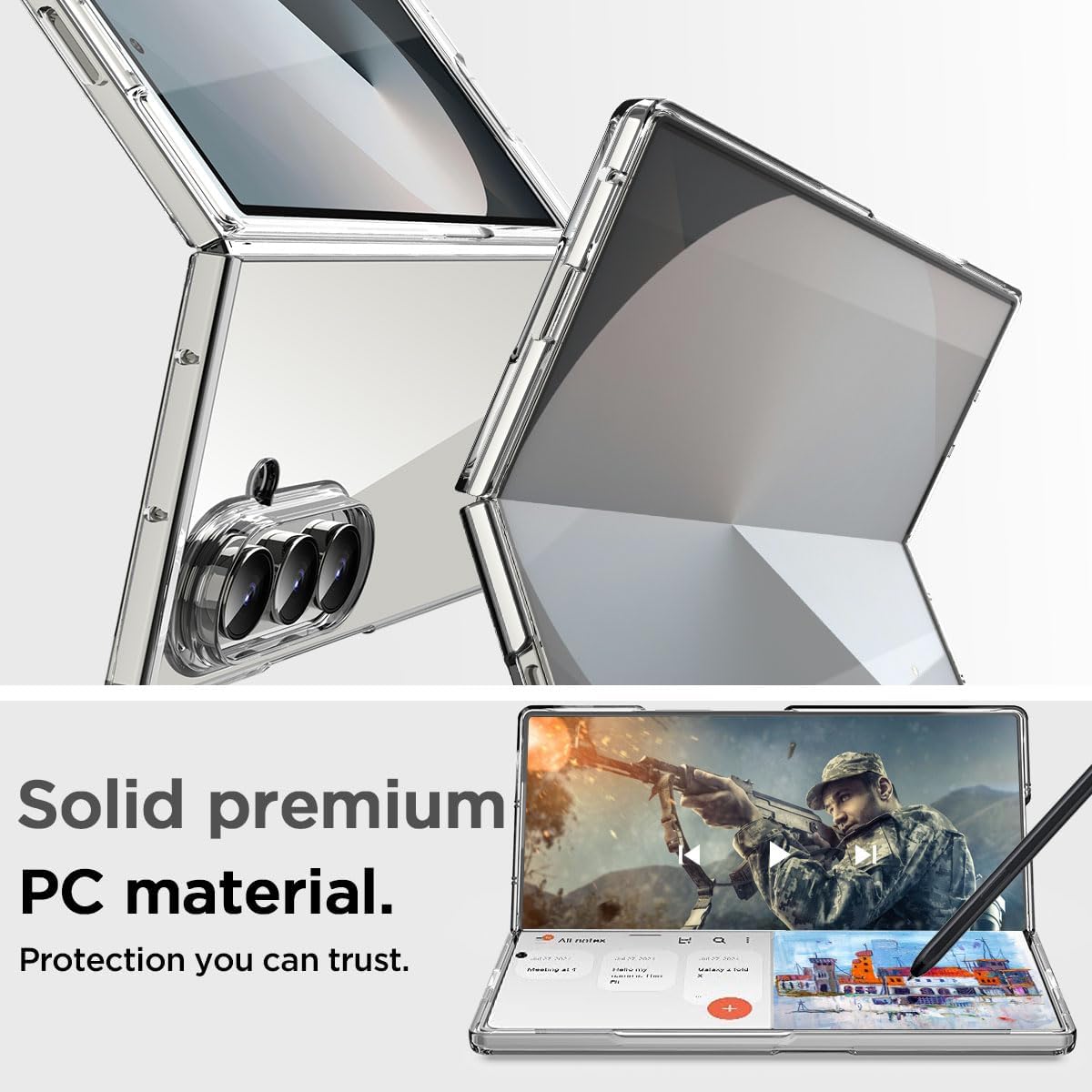 OKOZ Capa protetora com MagSafe transparente Fold 7