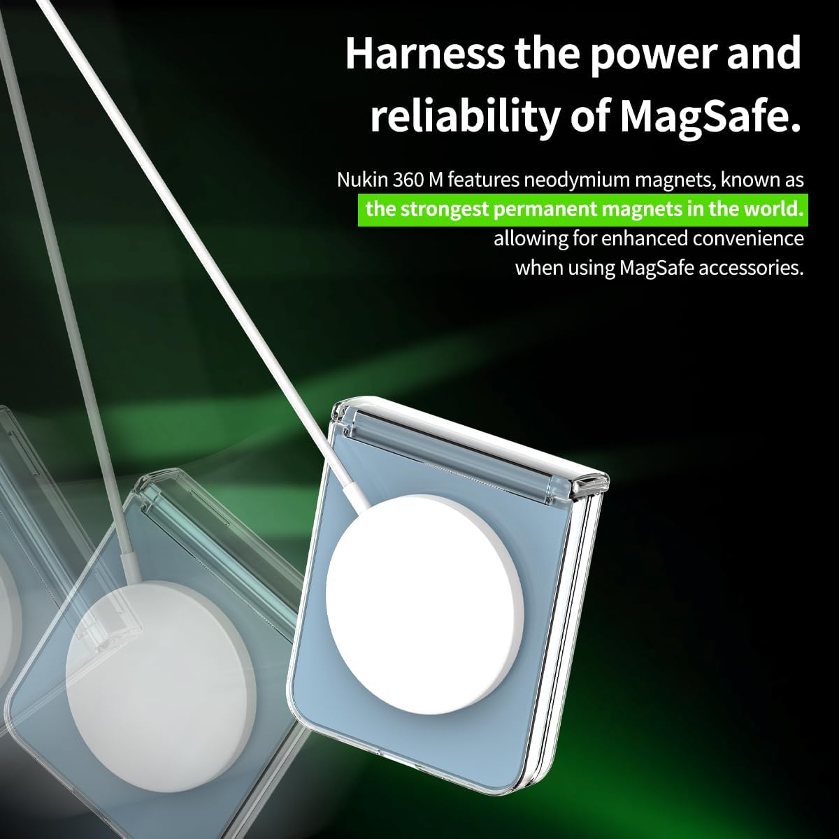 Capa Transparente Araree Nukin 360º M com MagSafe para Samsung Galaxy Z Flip6