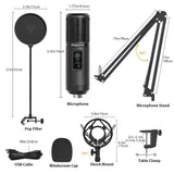 MAONO AU-PM421 Condenser USB Microphone