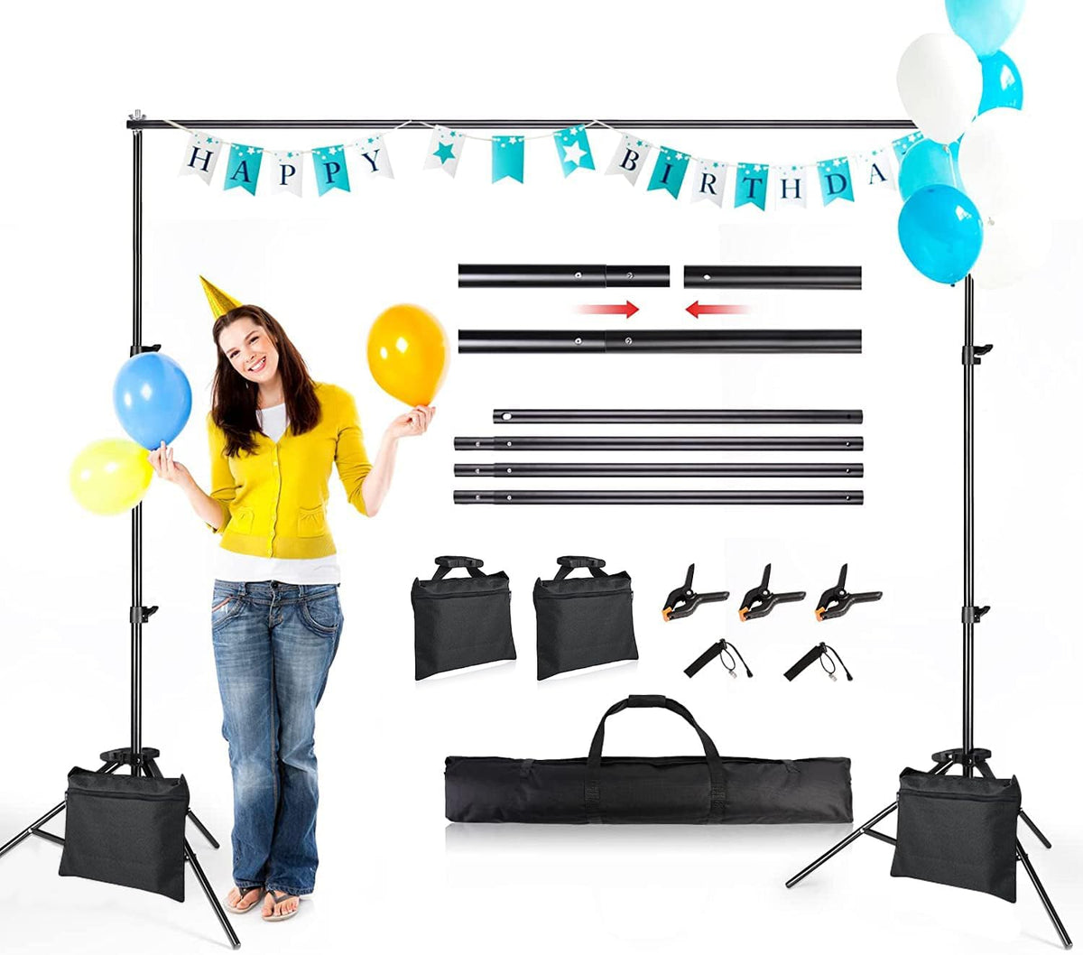 Godox MountDog 8.5ft X 10ft Backdrop Stand
