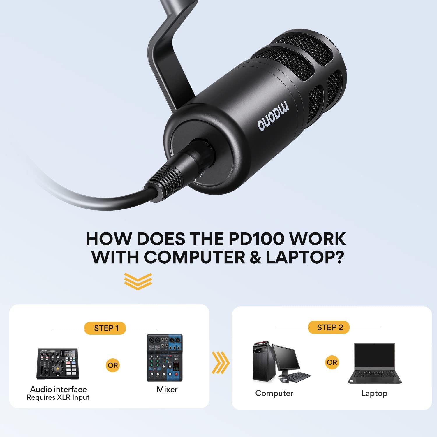 MAONO PD100 Podcast XLR Microphone
