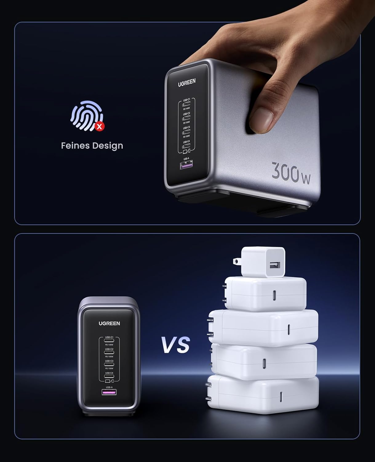 UGREEN Nexode 300W USB C Charger