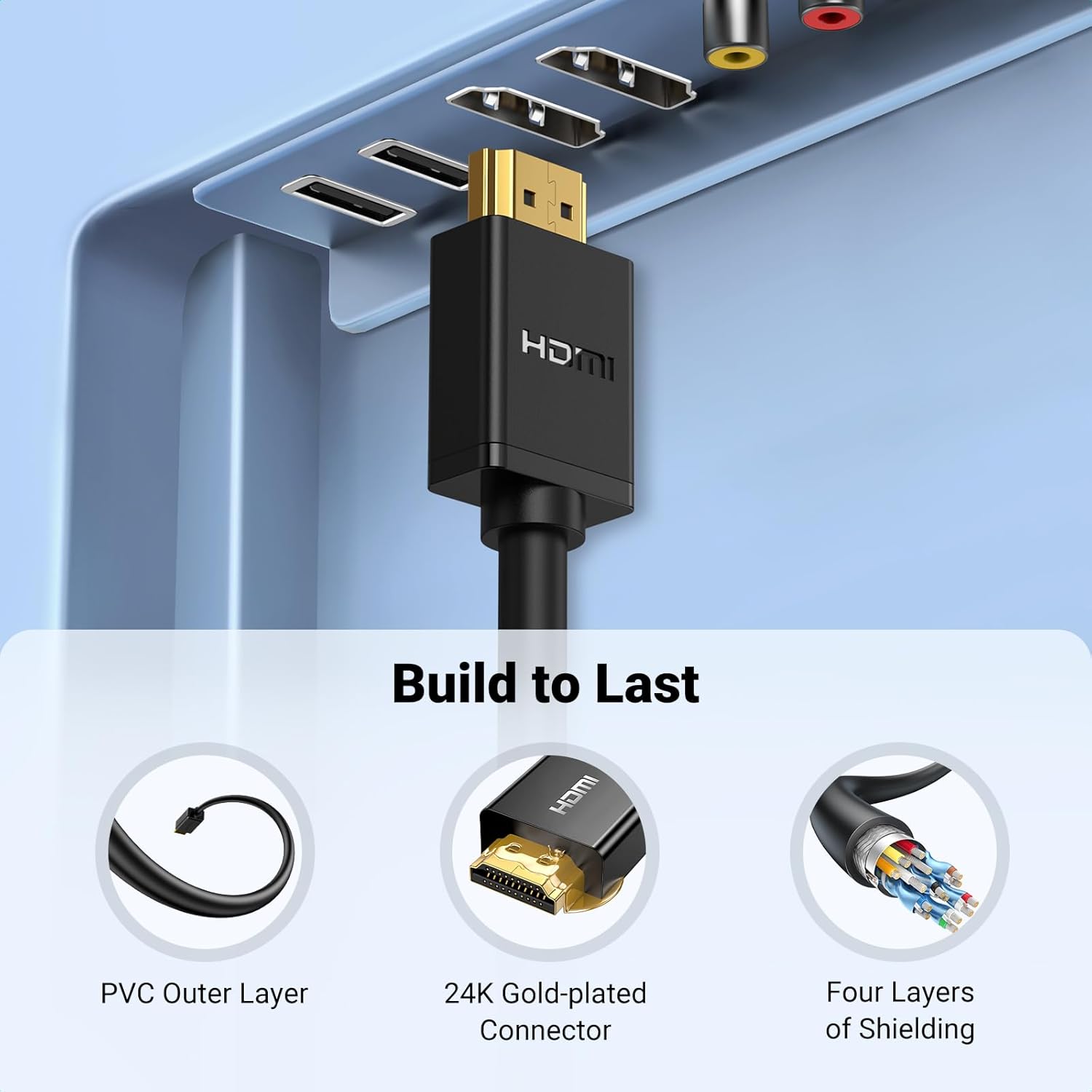 UGREEN HDMI Extension Cable 4K HDMI 2.0 Extender Male to Female