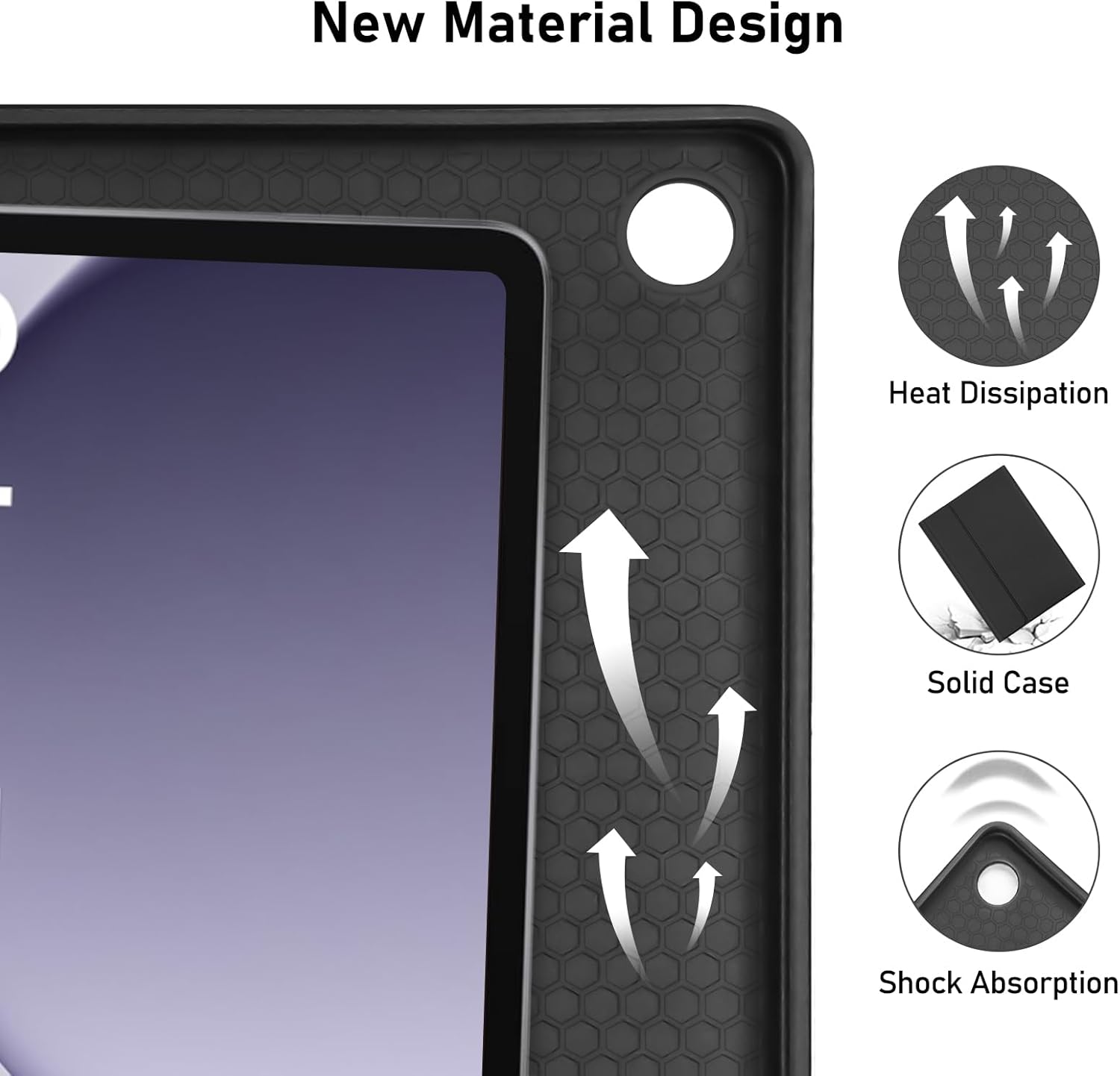 Capa com Teclado para Samsung Galaxy Tab A9+/A9 (11" - 2023)