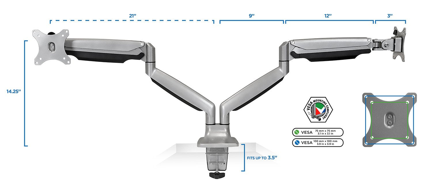Suporte Duplo para Monitores Articulado