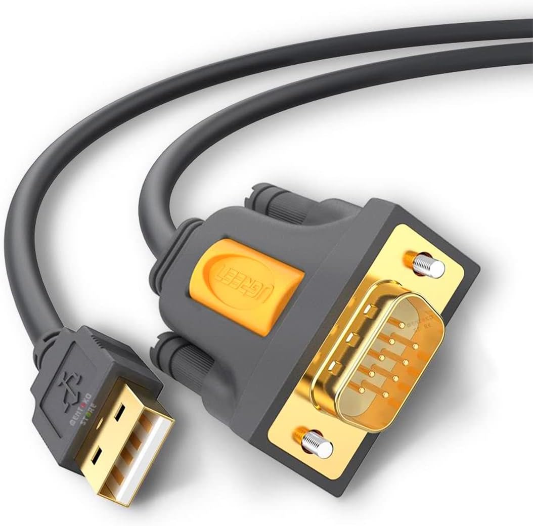 Ugreen adapter cable USB-A - DB9 RS-232 1.5m gray (CR104)