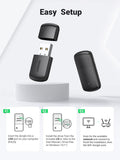 UGREEN AC650 USB WiFi Adapter for Desktop PC 5G 2.4G Dual Band WiFi Dongle