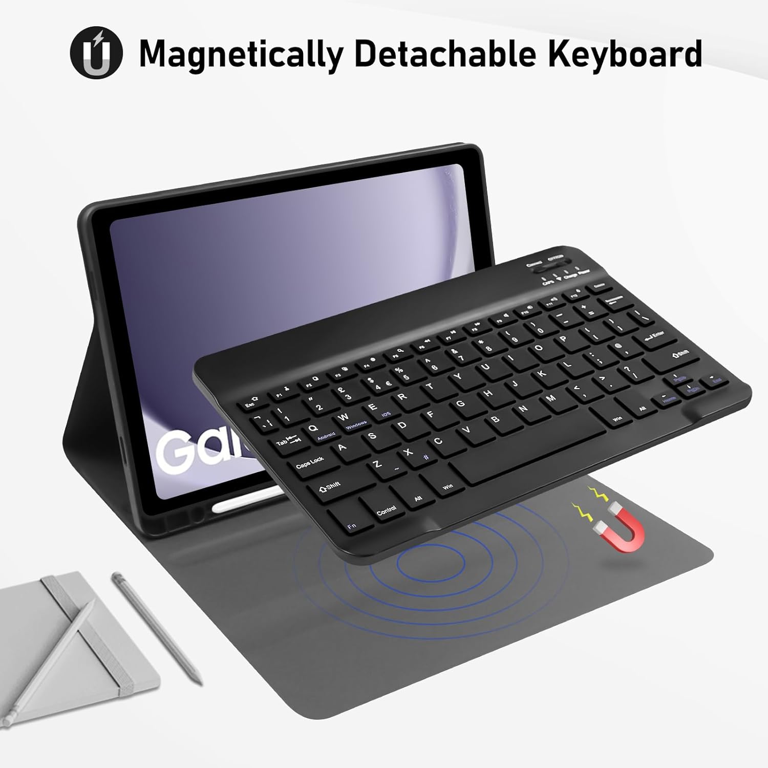 Capa com Teclado para Samsung Galaxy Tab A9+/A9 (11" - 2023)
