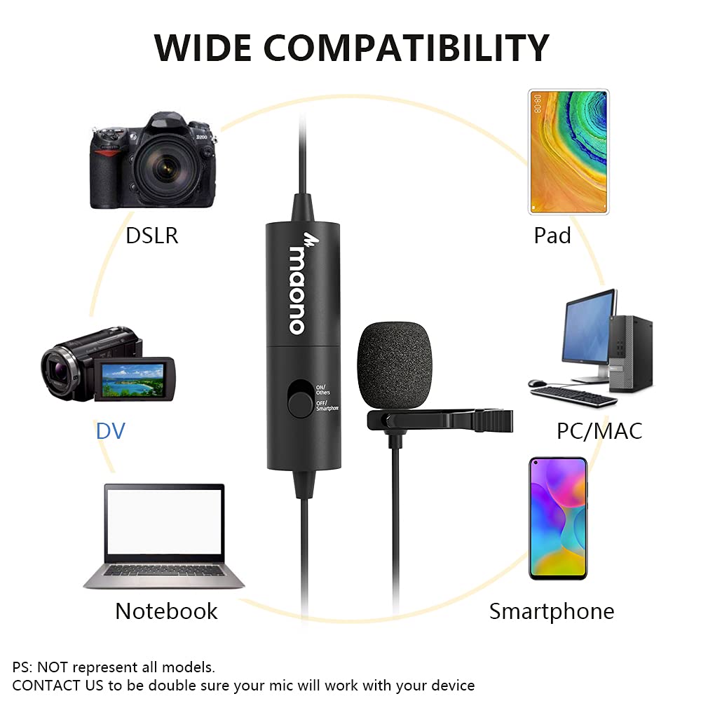 MAONO Lavalier Microphone AU-100