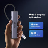 UGREEN USB to Ethernet Adapter, 5 in 1 USB Hub with Ethernet