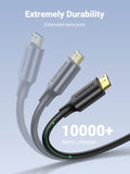 Ugreen US130 10841 cable with USB-A 3.0 - micro USB-B connectors, 1 m long - black