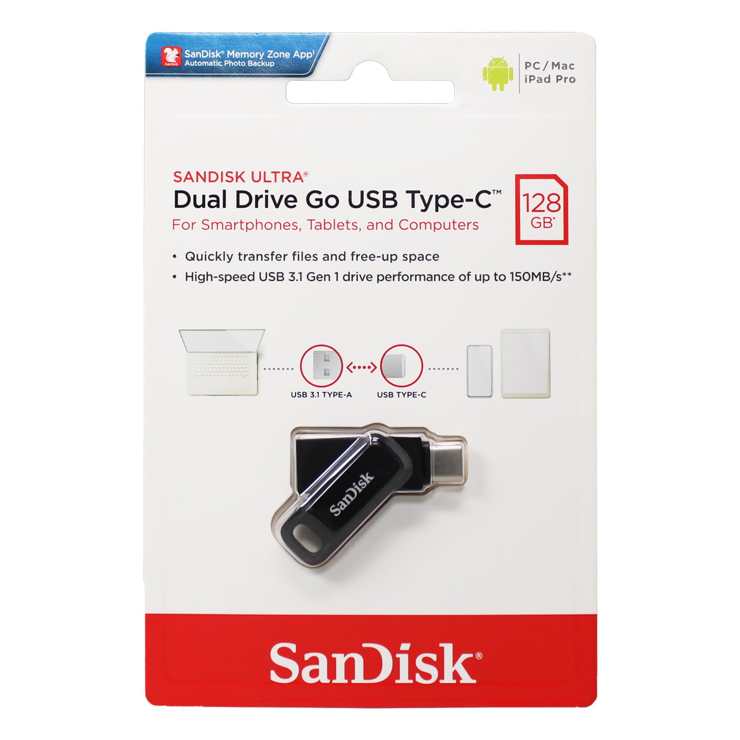 FLASH SanDisk  Ultra Dual Drive Go USB Type C