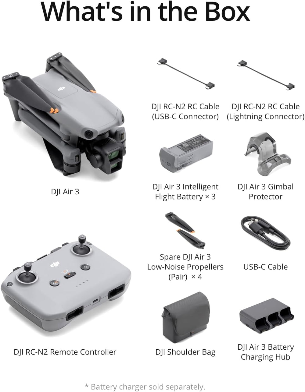 DJI Air 3 Fly More Combo (DJI RC 2)