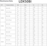 Godox LDX50Bi 14'' Luz de vídeo LED bicolor, 65W