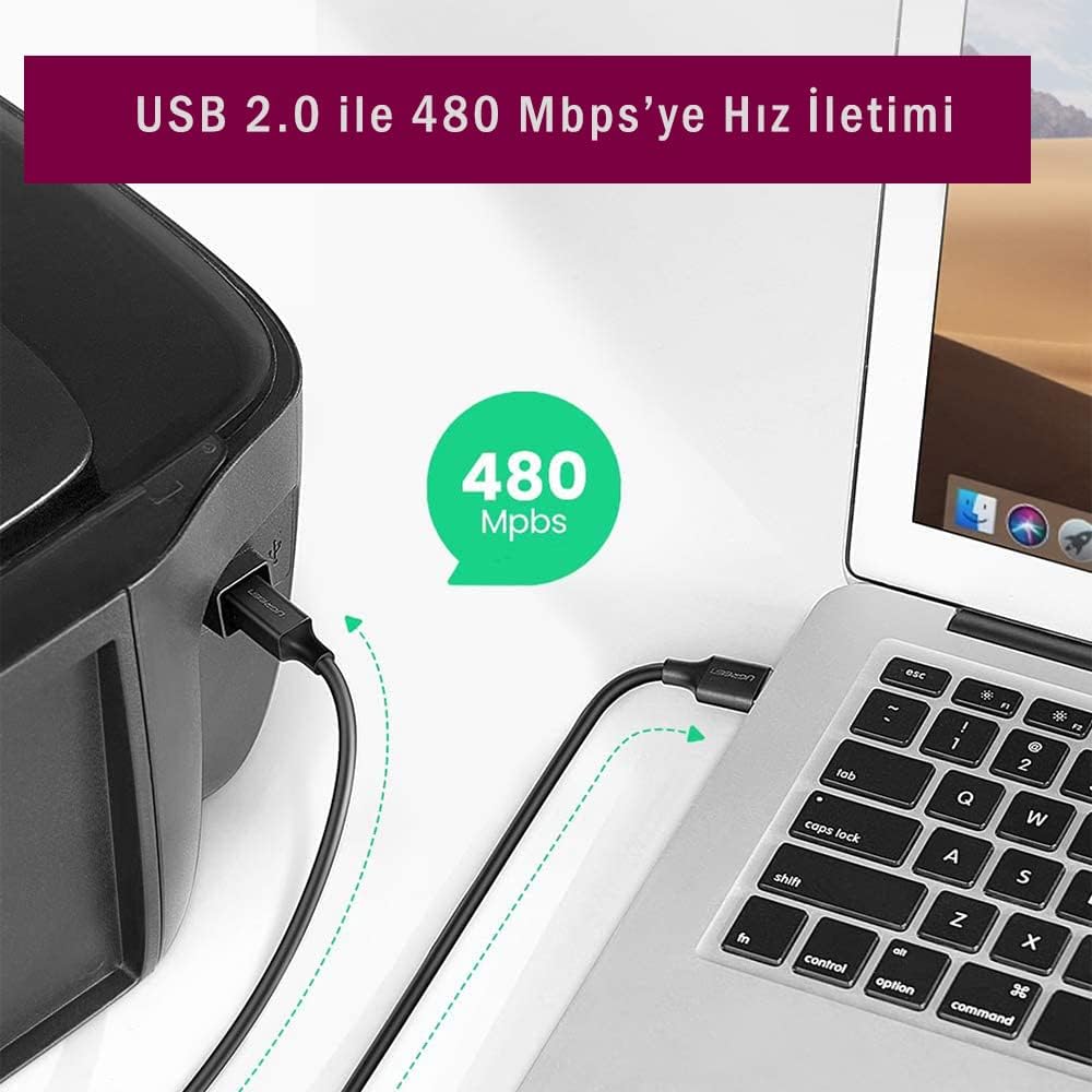 Ugreen 20847 USB 2.0 Male to USB-B Male Printer Cable