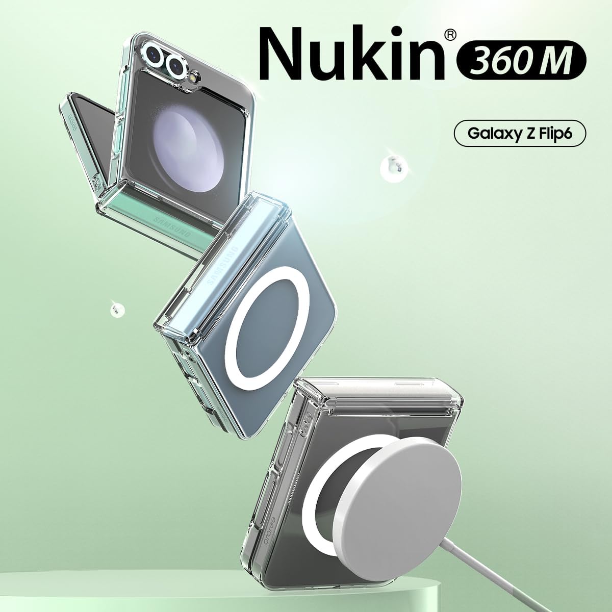 Capa Transparente Araree Nukin 360º M com MagSafe para Samsung Galaxy Z Flip6