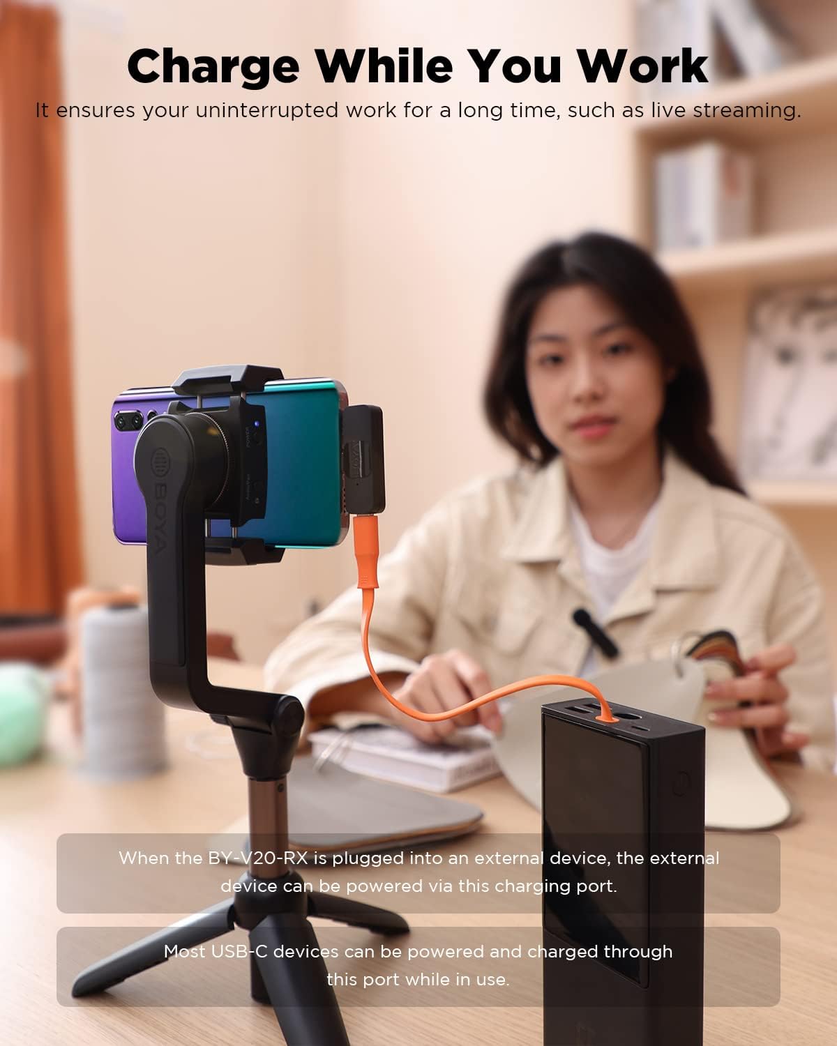BOYA BY-V20 USB-C Wireless Microphone