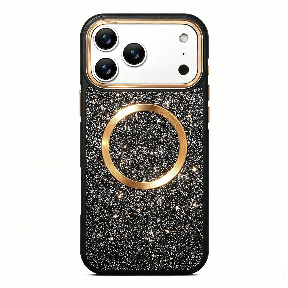 Capa RMO Shuck Up MagSafe Glitter/Texturizada com Proteção de Câmera para iPhone 17/18 Pro Max