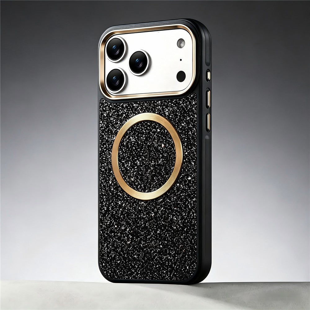Capa RMO Shuck Up MagSafe Glitter/Texturizada com Proteção de Câmera para iPhone 17/18 Pro Max