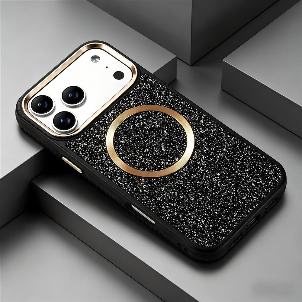 Capa RMO Shuck Up MagSafe Glitter/Texturizada com Proteção de Câmera para iPhone 17/18 Pro Max