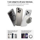 Suporte Magnético de Anel NJOYNY NY-189 360° MagSafe com Alça para Smartphone