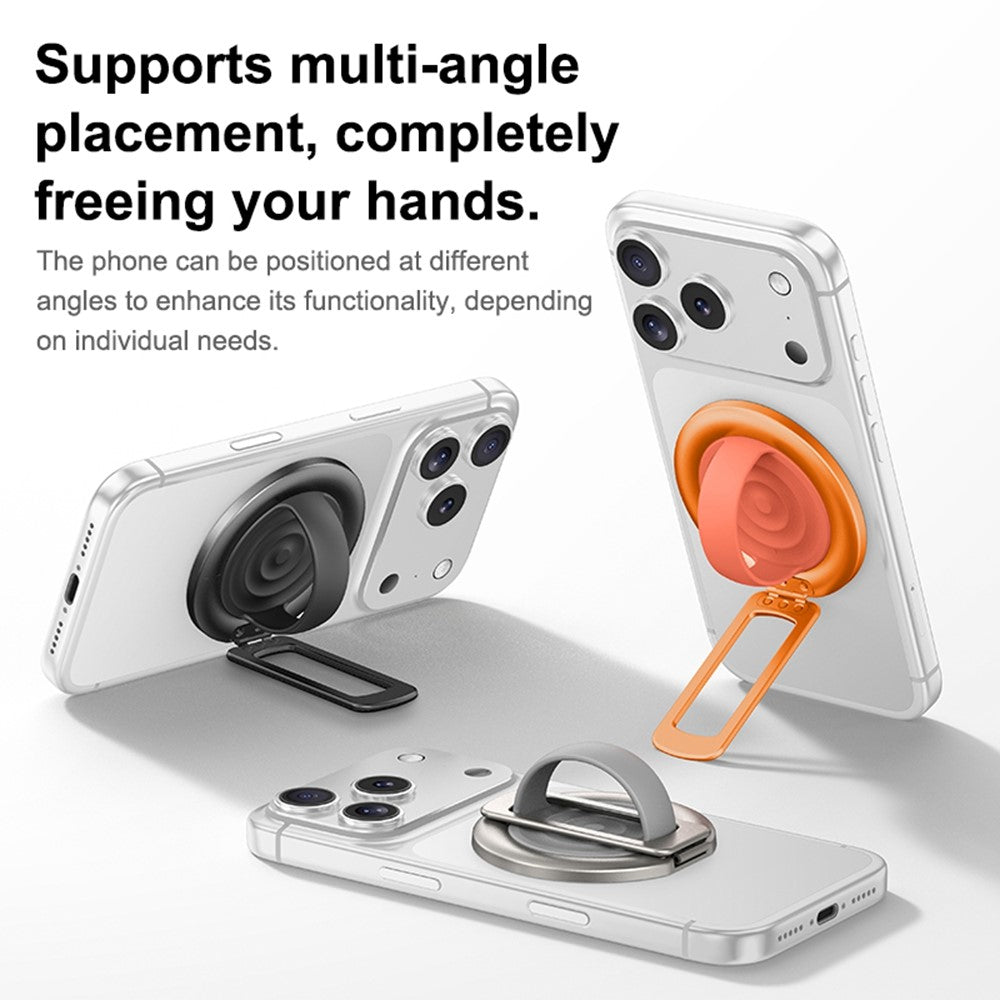 Suporte Magnético de Anel NJOYNY NY-189 360° MagSafe com Alça para Smartphone