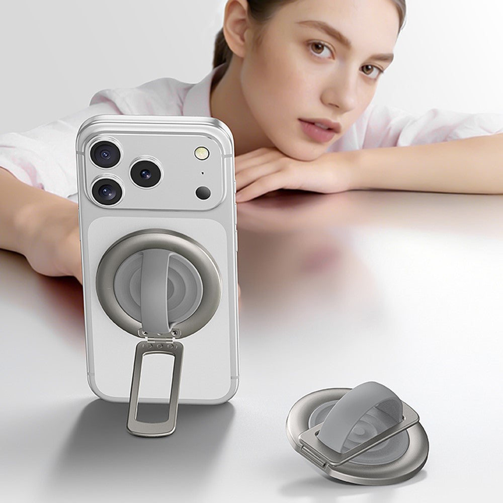 Suporte Magnético de Anel NJOYNY NY-189 360° MagSafe com Alça para Smartphone