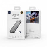 WIWU T9 8 In 1 USB-C Hub Aluminum Alloy Case