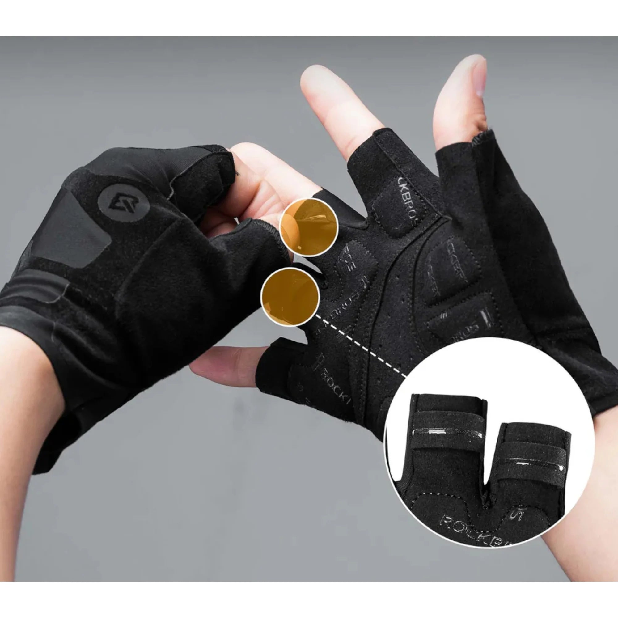Luvas de Ciclismo Curta ROCKBROS S196BK