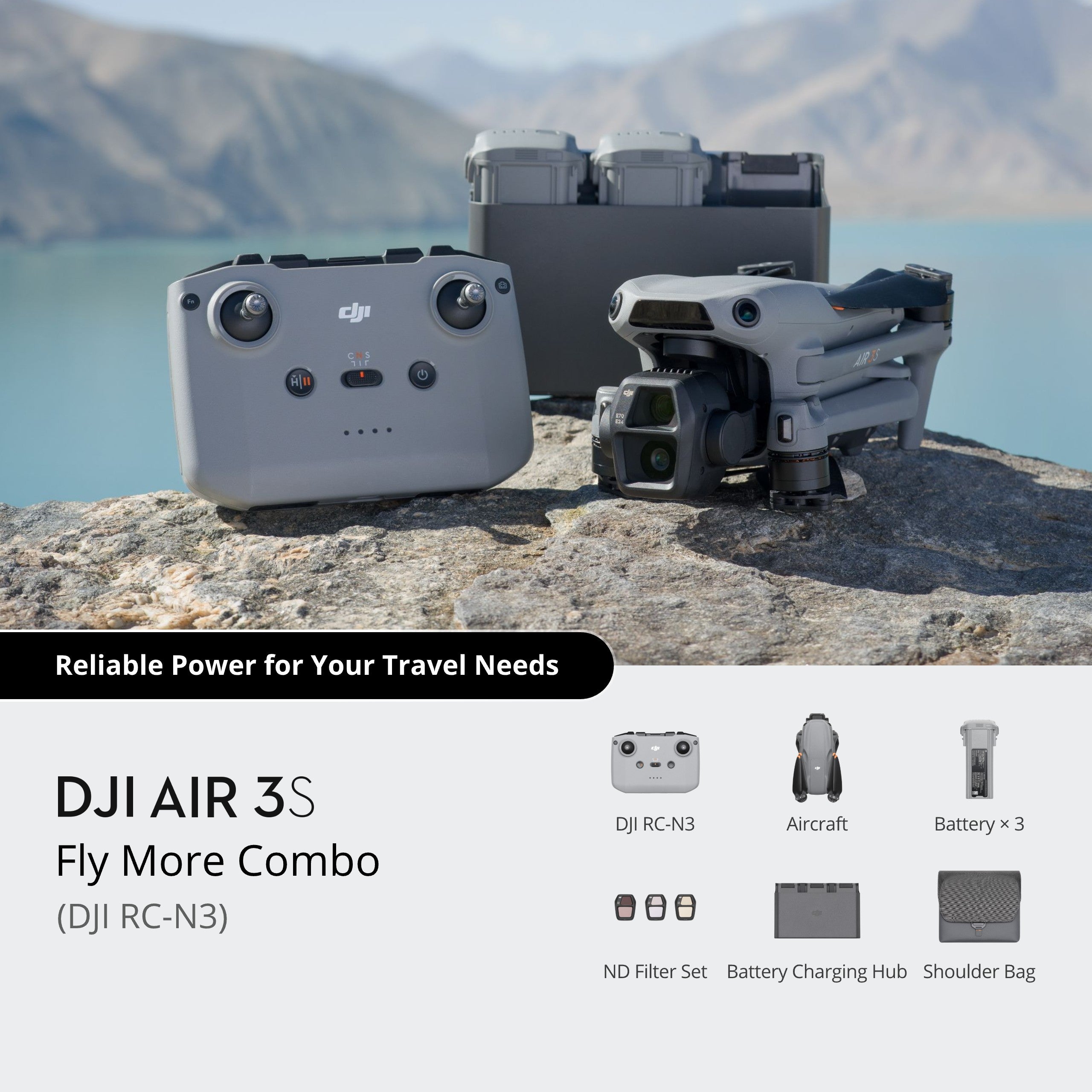 Drone DJI Air 3S Fly More Combo (DJI RC-N3)