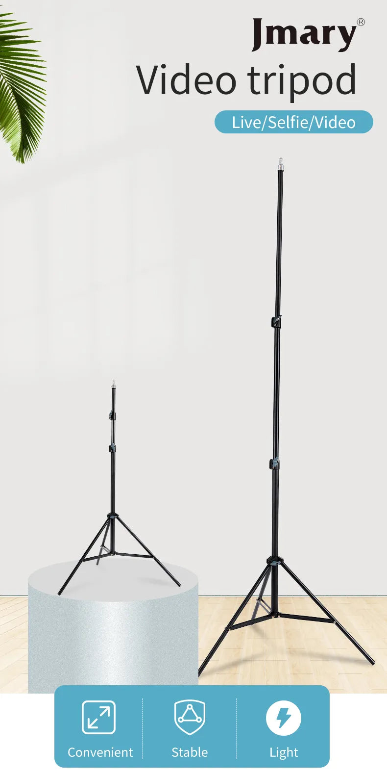 Jmary. MT-75 Light Tripod Stand