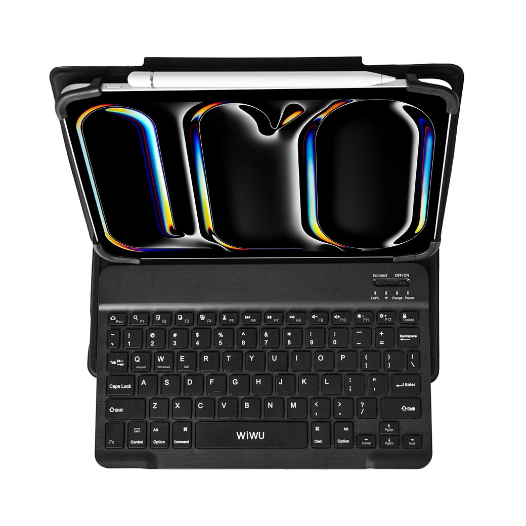 Capa com Teclado Universal WiWU para Tablets 9"–11" – W-UK001BLK9