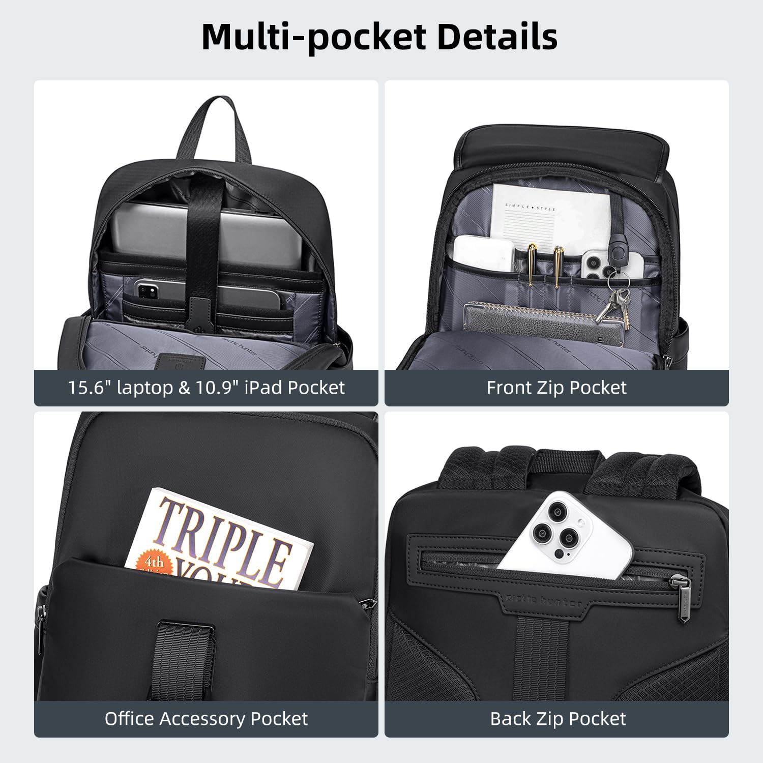 Arctic Hunter Multi-pocket Backpack B00812