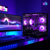 SAMA Shadow Case – PC Gamer Completo-Intel Core i7-13700F, NVIDIA RTX 4070, 32 GB DDR5, 1 TB NVMe PCIe 4.0