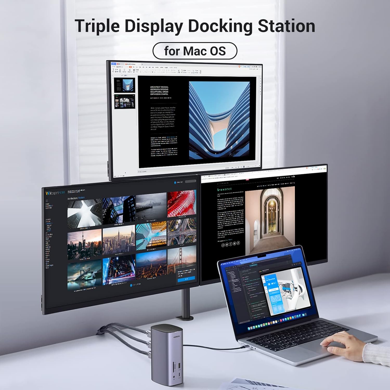 UGREEN Revodok Pro 312 12-in-1 4k HDMI Universal Docking Station