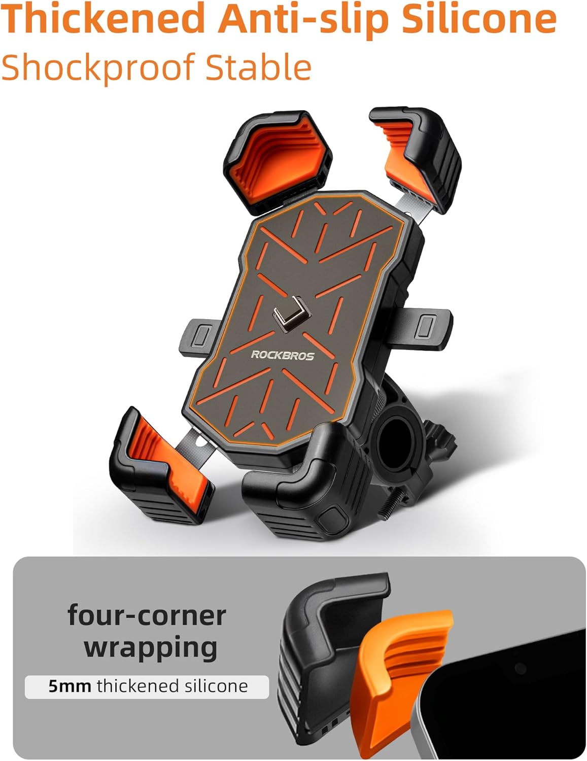 ROCKBROS Motorcycle Bike Phone Holder