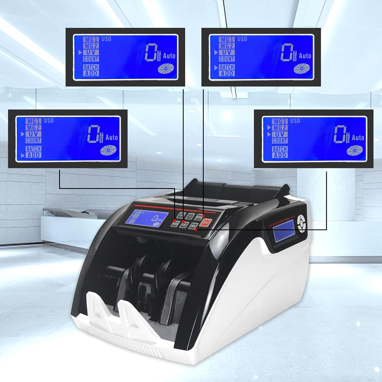Xindabill 5800D Money Banknote Counter Machine