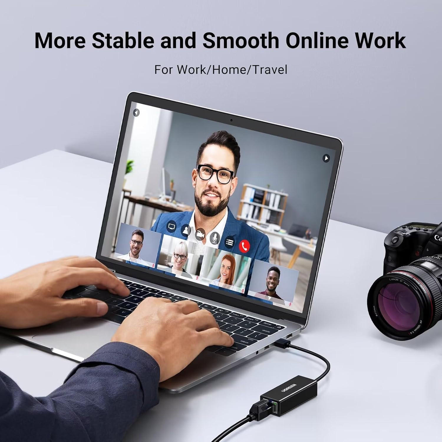 UGREEN USB-A to Ethernet Adapter, 10/100 Mbps Network Adapter