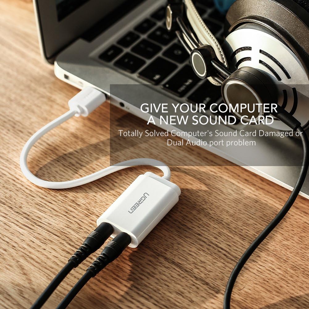 UGREEN USB Audio Adapter External Stereo Sound Card