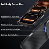 Capa Nillkin CarboProp MagSafe com Suporte e Proteção de Câmara CamProp para iPhone 17 Pro Max / iPhone 18 Pro Max – Fibra de Aramida / Preta