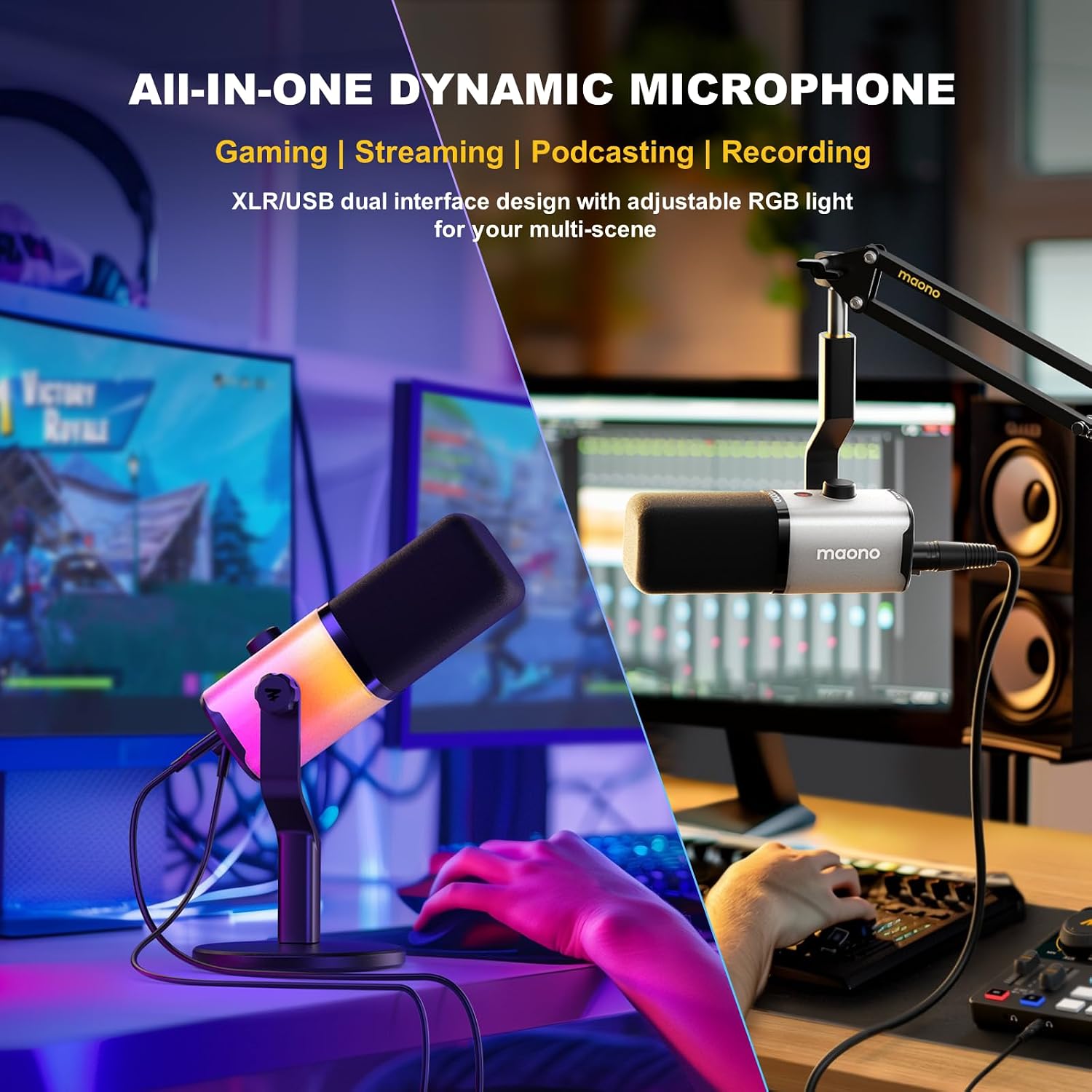MAONO Microfone dinâmico PD100X