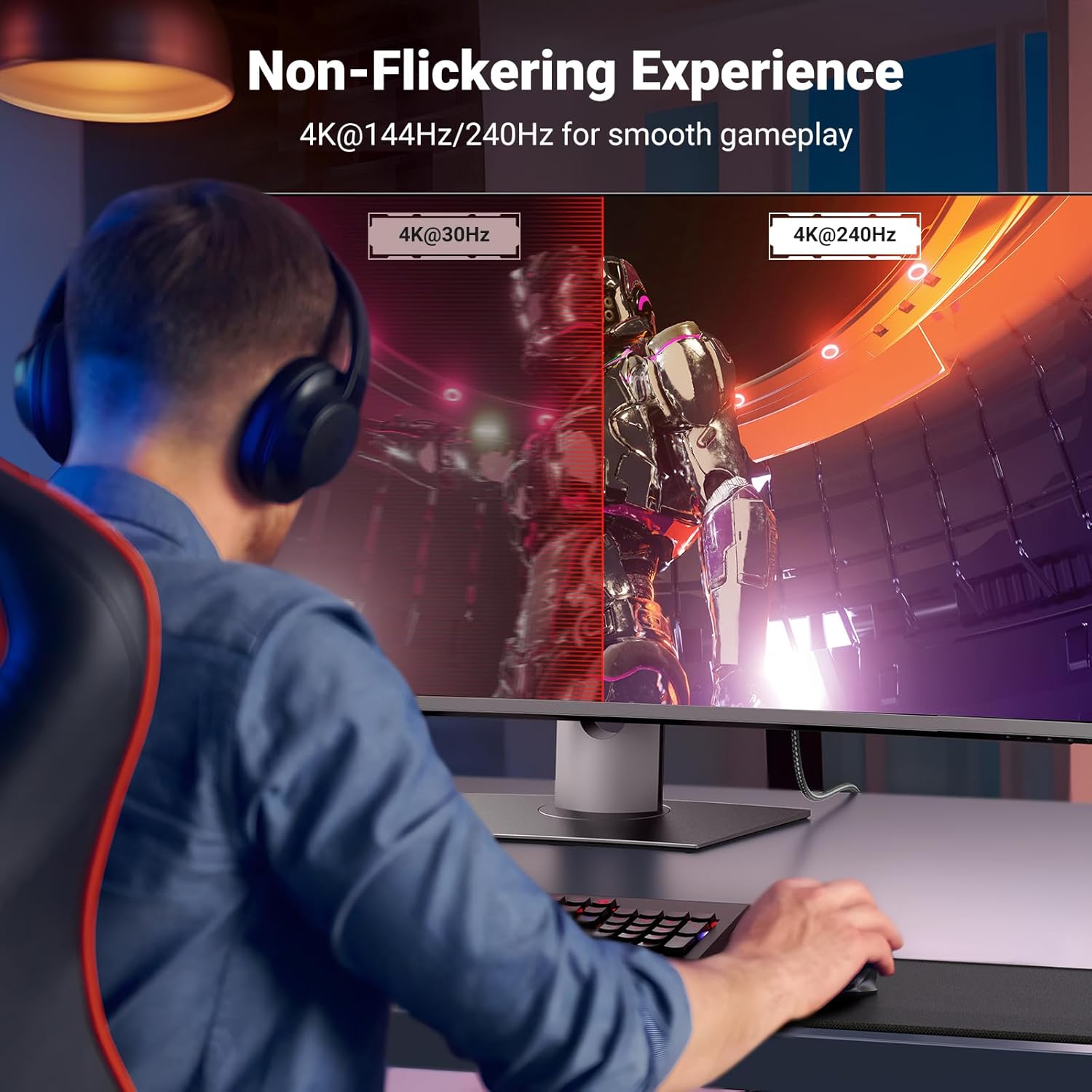 UGREEN USB C to DisplayPort 1.4 Cable 8K@60Hz 4K@240Hz Unidirectional