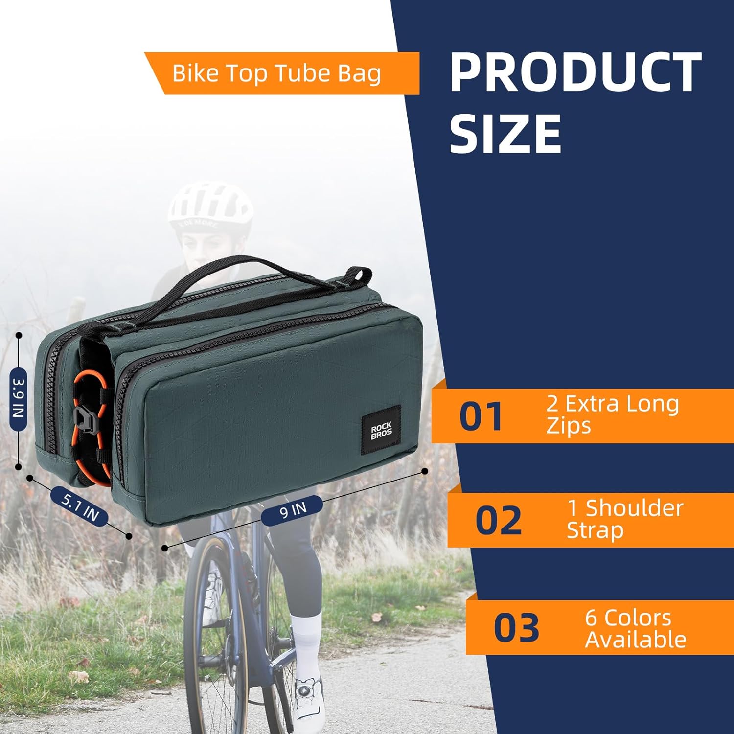 ROCKBROS Bike Top Tube Bag